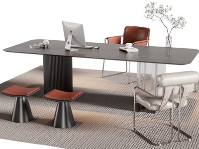 现代老板台 老板桌椅组合