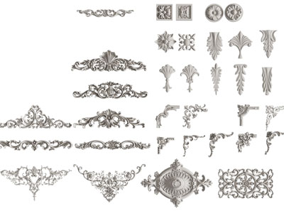 欧式雕花装饰构件
