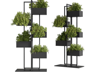 现代花架 盆栽植物摆件 植物架