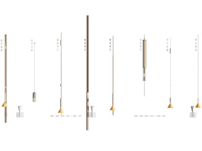 现代线条形壁灯