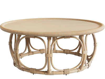 现代藤编圆形茶几3d模型 现代藤编圆形茶几