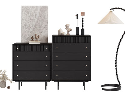 法式玄关柜 斗柜 落地灯