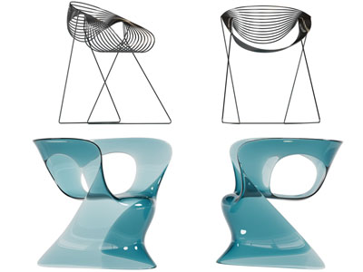 现代亚克力休闲椅子