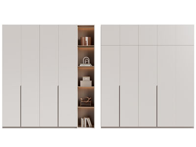 现代衣柜3d模型 现代衣柜