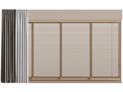 现代窗帘 百叶窗帘3d模型 现代窗帘 百叶窗帘