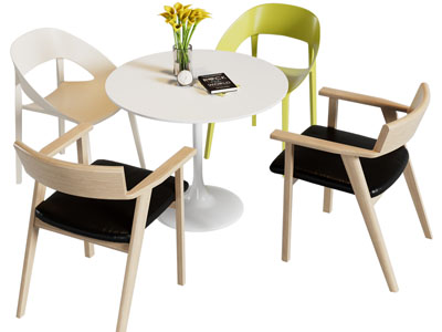 现代休闲餐桌椅组合