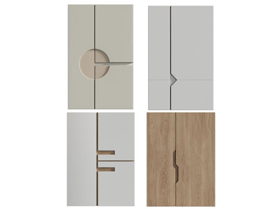 现代隐形柜门把手的柜门