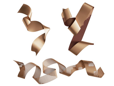 新中式飘带造的墙饰 摆件