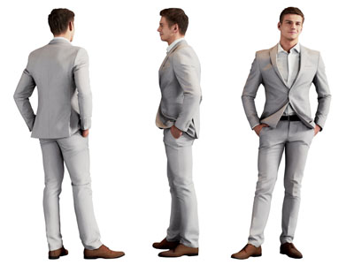 现代穿西装的男子 男人 人物