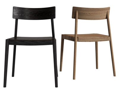 现代实木休闲椅子 餐椅