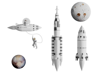 现代宇航员 飞船 月球雕塑雕刻摆件3d模型 现代宇航员 飞船 月球雕塑雕刻摆件