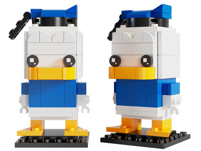 现代唐老鸭乐高积木玩具