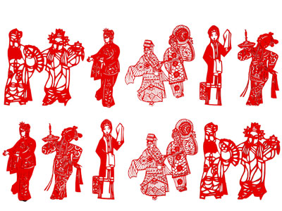 新中式皮影 剪影 墙饰