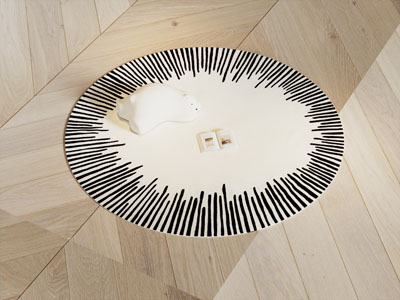 现代圆形地毯3d模型 现代圆形地毯