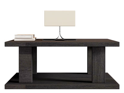 现代实木长方形书桌3d模型 现代实木长方形书桌