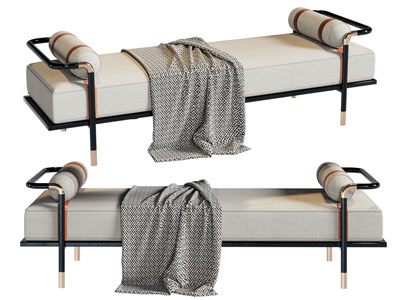 新中式床尾凳子