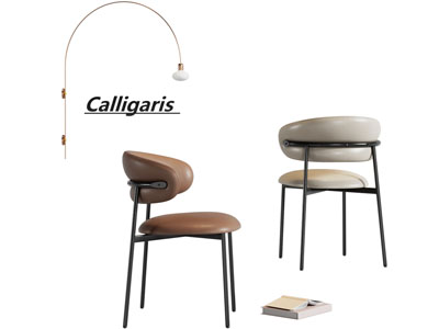 现代休闲椅子 餐椅 壁灯