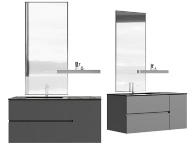 现代洗手台 镜子