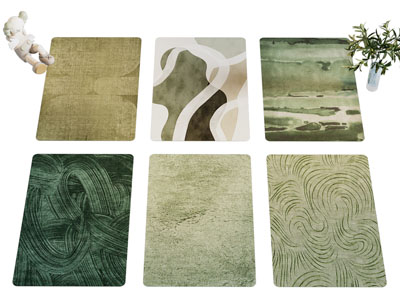 现代长方形地毯3d模型 现代长方形地毯