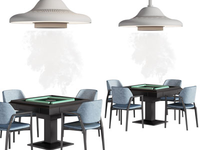 现代麻将娱乐桌椅组合