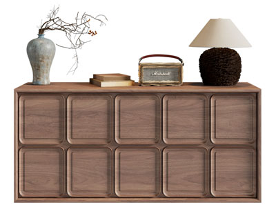 中古风实木玄关柜 边柜