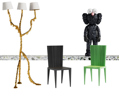 现代休闲椅子 落地灯