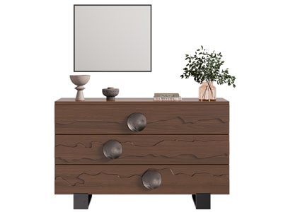 侘寂中古风玄关柜 边柜