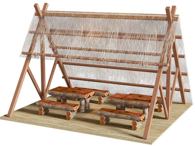 现代简易凉棚 亭子