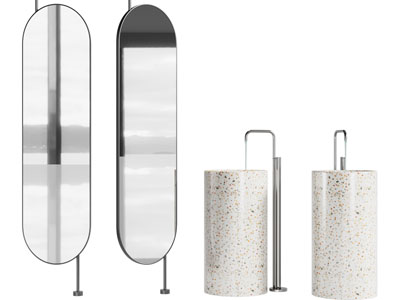 现代镜子 立式洗手台