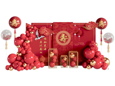 新中式生日美陈