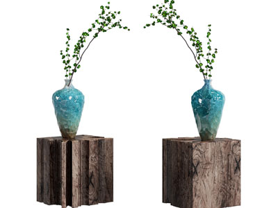 新中式花瓶花卉 摆件组合