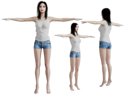 现代伸开手臂的女孩 女子 女人 人物