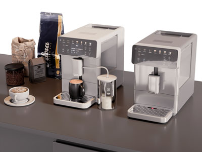 现代咖啡机 咖啡豆 咖啡杯3d模型 现代咖啡机 咖啡豆 咖啡杯