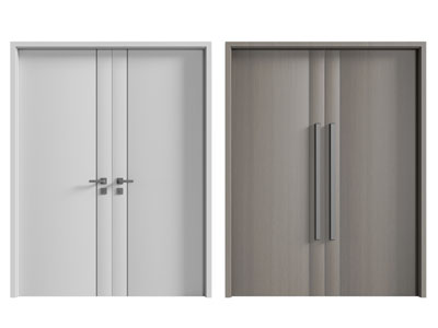 现代双扇平开门