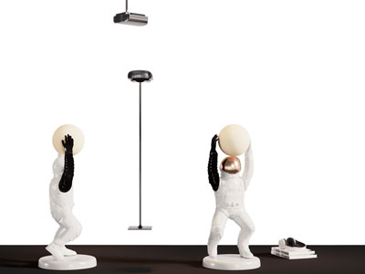 现代宇航员雕塑落地灯