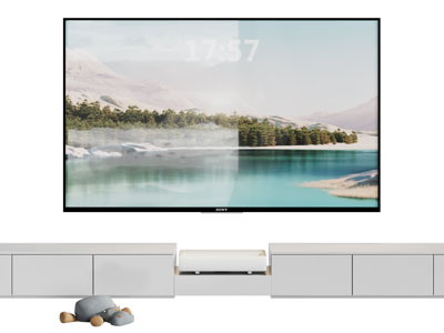 现代电视柜 电视机