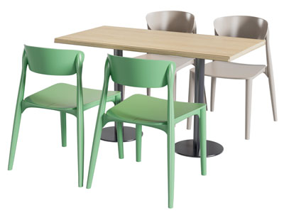 现代餐桌椅组合