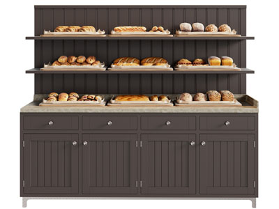 现代面包货架 展柜