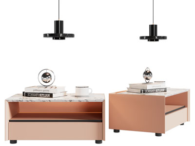 现代床头柜 床头吊灯