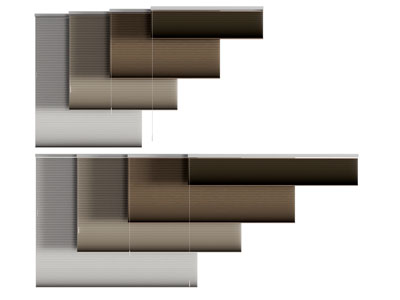 现代百叶窗帘3d模型 现代百叶窗帘