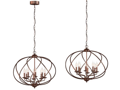 工业风loft铁艺吊灯