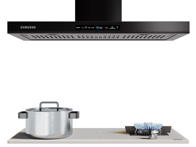 现代燃气灶 抽油烟机 厨房电器3d模型 现代燃气灶 抽油烟机 厨房电器