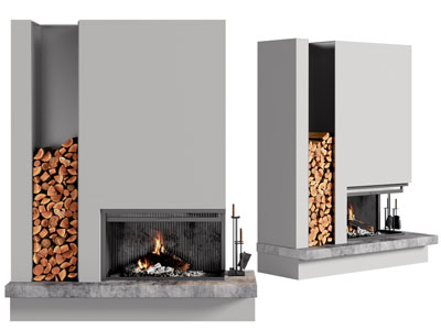 现代壁炉火炉