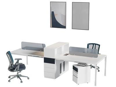 现代办公桌椅组合