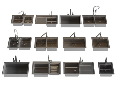 现代不锈钢洗菜盆