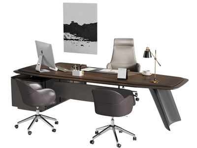 现代老板台 老板桌椅组合