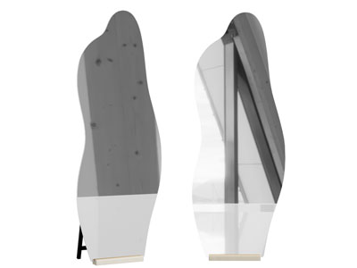 现代异形穿衣镜子