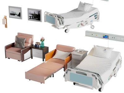 现代医院病床 床头柜