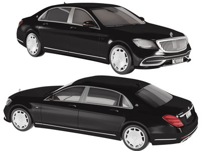 现代黑色汽车 轿车