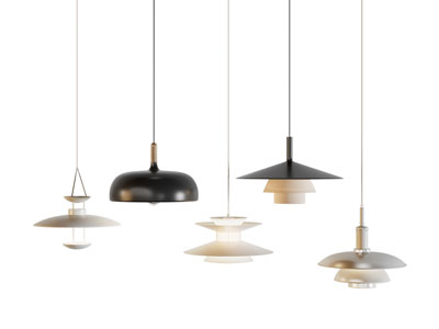 现代金属垂线吊灯